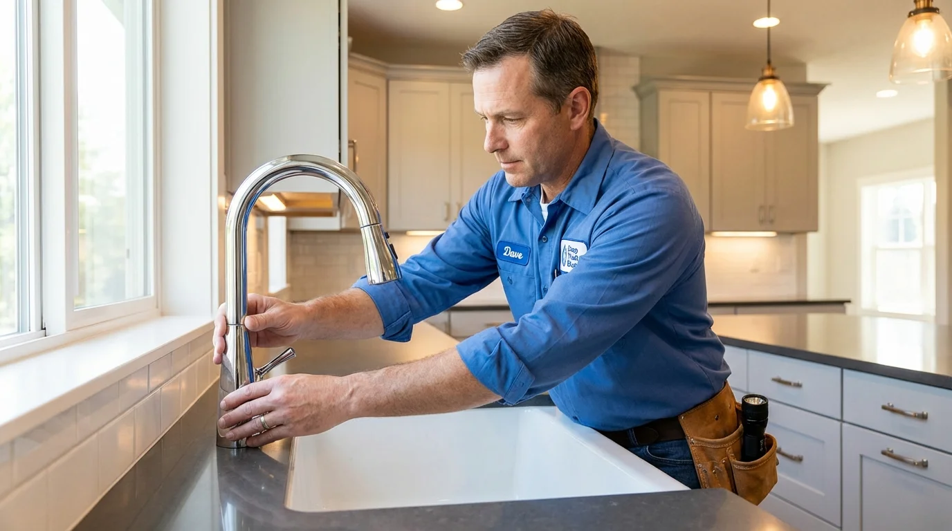 Kitchen faucet installation by Johns Plumbing LLC in Kimberly